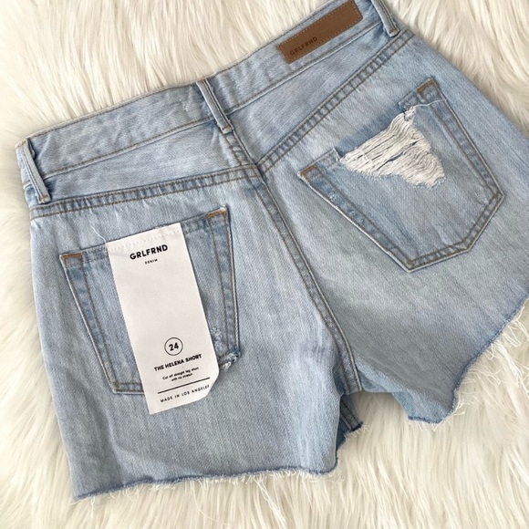 GRLFRND Helena High Rise Shorts in MY WAY SIZE 24 NWT - Picture 9 of 12
